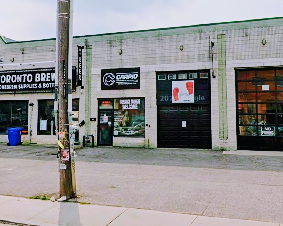 Carpio Strength & Conditioning gym exterior on Geary Avenue, Toronto
